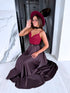 Pleated skirt "Fresh Wave PF578" - EGGPLANT PURPLE