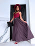 Pleated skirt "Fresh Wave PF578" - EGGPLANT PURPLE