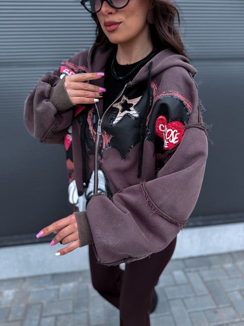 Кофта с анимацией "MICKEY BOW V12051" - CHOCO