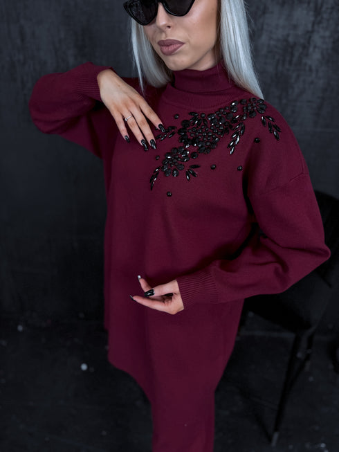 Adīts komplekts "COCTAIL OF FLOWERS" - BORDO