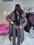 "COYOTE FC7633" long coat - CHOCO