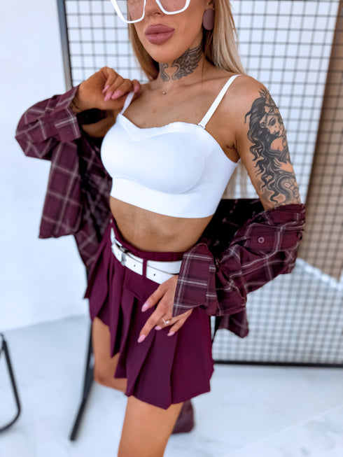 Belaidė liemenėlė V472 "SPACE" - BALTA