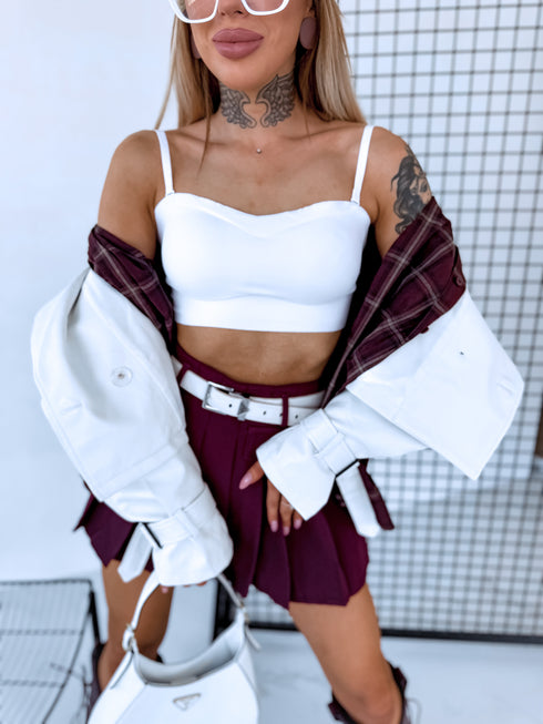 Belaidė liemenėlė V472 "SPACE" - BALTA