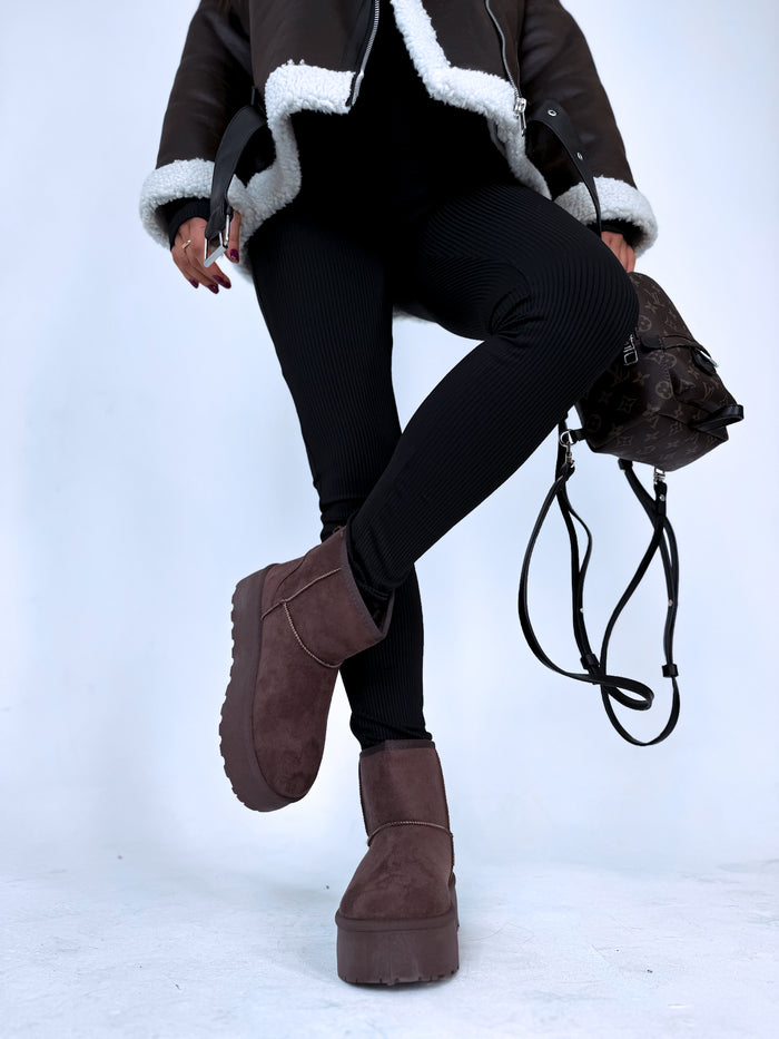 CHOCO ugg type boots "FOREST"