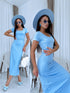 Evening dress "COUNTDOWN HS51" - LIGHT BLUE