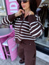 Džemperis "FOREVER YOURS S8802" - CHOCO
