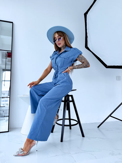 Pantsuit "BALANCE V80" - GRAY-BLUE