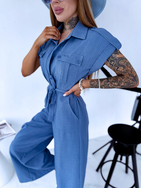Pantsuit "BALANCE V80" - GRAY-BLUE
