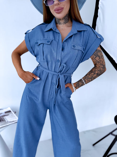 Pantsuit "BALANCE V80" - GRAY-BLUE