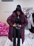 "COYOTE FC7633" long coat - BORDEAUX