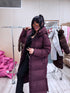 "COYOTE FC7633" long coat - BORDEAUX