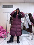 "COYOTE FC7633" long coat - BORDEAUX