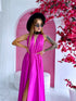 Long dress "SIEVIŠĶĪBA" - LIGHT FUCHSIA
