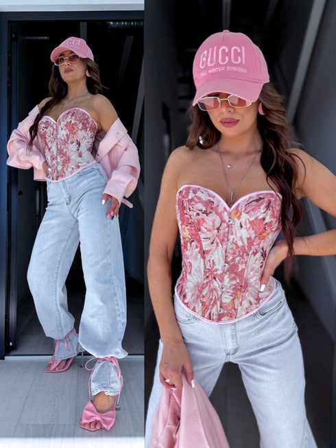 "ELIZA" Corset TR50108 - PINK