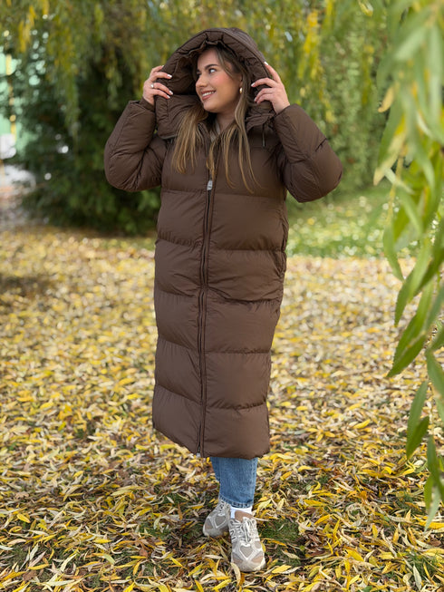 "COYOTE FC7633" long coat - CHOCO