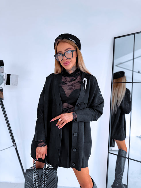 LARGE SIZE jacket "VOYAGE FF29" - BLACK