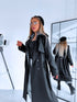 Trench coat "EUPHORIA NA73" - BLACK