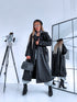 Trench coat "EUPHORIA NA73" - BLACK