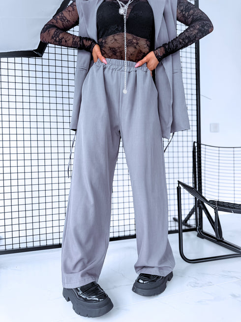 Komplekts "INTENSE 22666" - liemenė + kelnės - PILKA