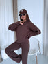 Knitted set "TOBLERONE 1039" - CHOCO
