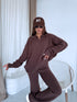 Knitted set "TOBLERONE 1039" - CHOCO