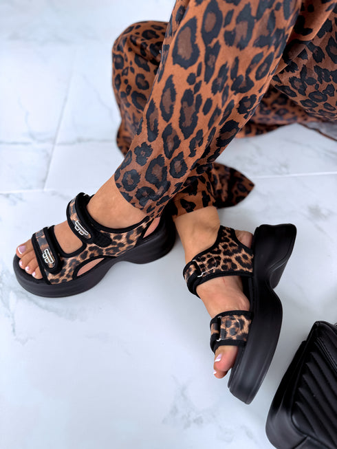 "OBSESSION AL23" vasaros sandalai - leopardas
