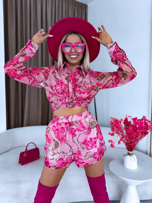 2IN1 komplekts "Tropical Zone A73" - rozā ar fuksiju