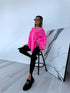 MOHAIR sweater "FRANCE 41356" - bright pink