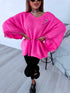 MOHAIR sweater "FRANCE 41356" - bright pink