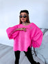 MOHAIR sweater "FRANCE 41356" - bright pink