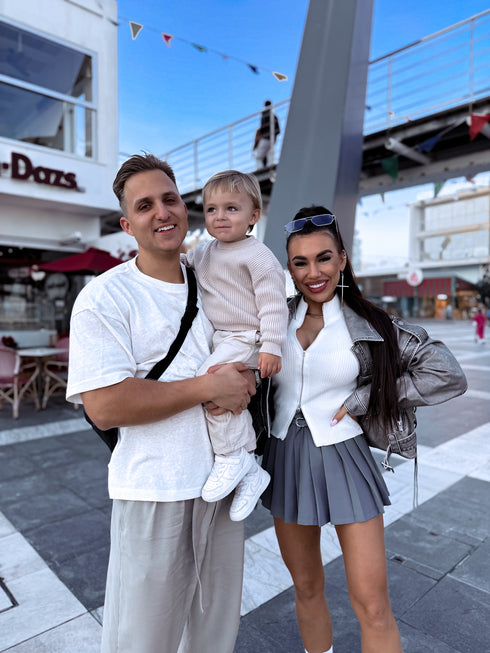 Knitted jacket  "POPPIN" - WHITE