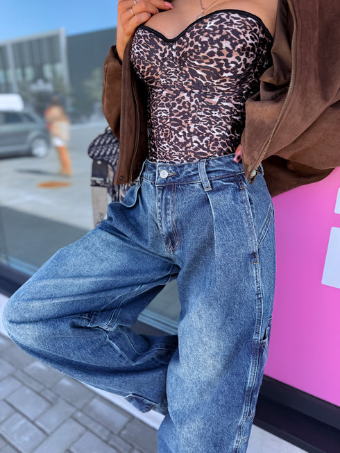 Jeans "BE BETTER" T6109 - BLUE