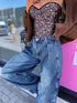 Jeans "BE BETTER" T6109 - BLUE
