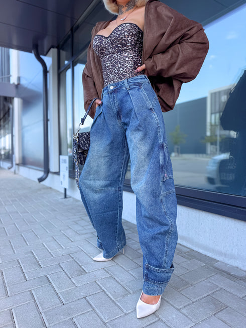 Jeans "BE BETTER" T6109 - BLUE