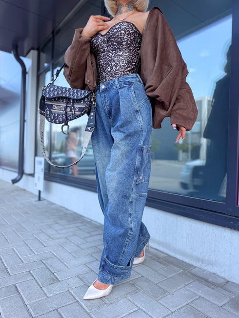 Jeans "BE BETTER" T6109 - BLUE