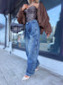 Jeans "BE BETTER" T6109 - BLUE