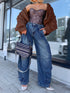 Jeans "BE BETTER" T6109 - BLUE