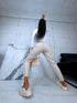 MOM FIT jeans "SPRING" 7855-10 - BEIGE PRE-ORDER