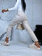MOM FIT jeans "SPRING" 7855-10 - BEIGE PRE-ORDER