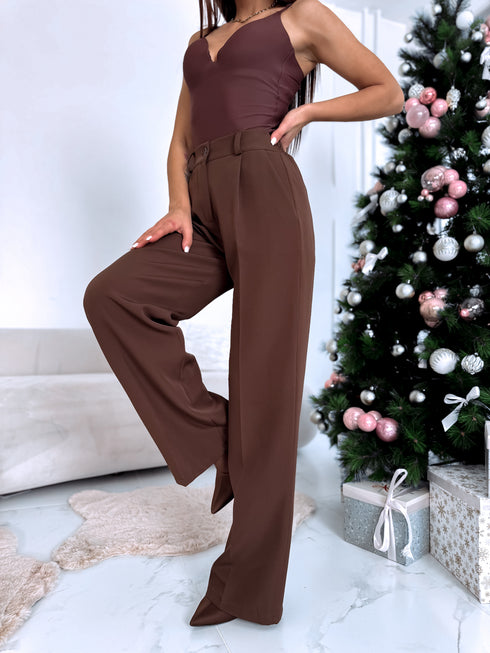 Audinio kelnės "LAST KISS" 3715 - CHOCO