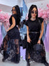 Kleita "MOONLIGHT VINTAGE 0859" + josta - MELNA AR MELNU