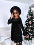 Kleita "BLACK SPARKL STAR 7785" - MELNA PRE-ORDER