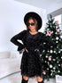 Kleita "BLACK SPARKL STAR 7785" - MELNA PRE-ORDER