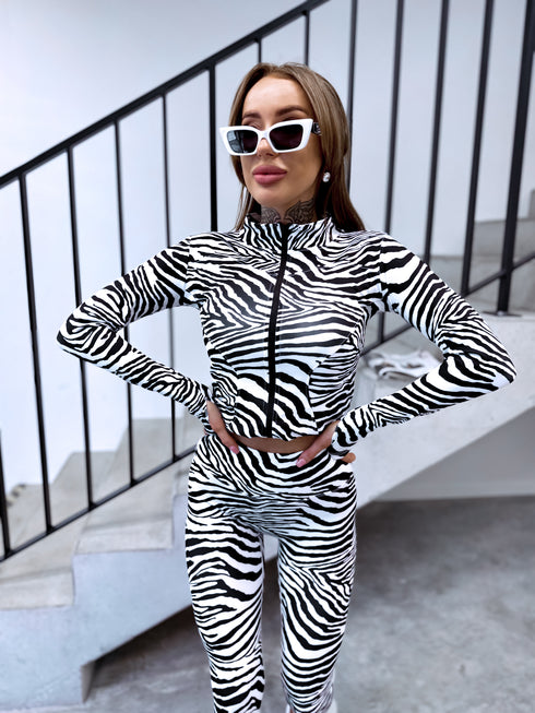 2IN1 komplekts "Zebra Glam 2811" - melnbalts