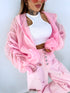 Jacket with lace lining "NECTAR V11002" - SOFT PINK