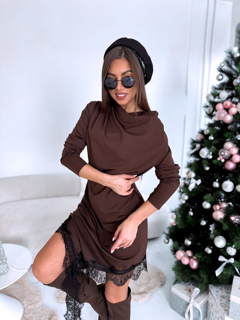 Asimetriska kleita "SANTA'S DREAM 51438" - CHOCO