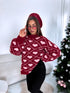 Džemperis "HOLIDAY HUG" 33975 - BORDO