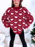 Džemperis "HOLIDAY HUG" 33975 - BORDO