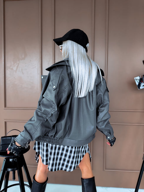 Куртка "SUGAR BAKERY 8817" - ТЕМНО-СЕРАЯ