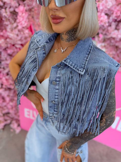 Džinsa veste "CRYSTAL MATCH" 56017 - ZILA